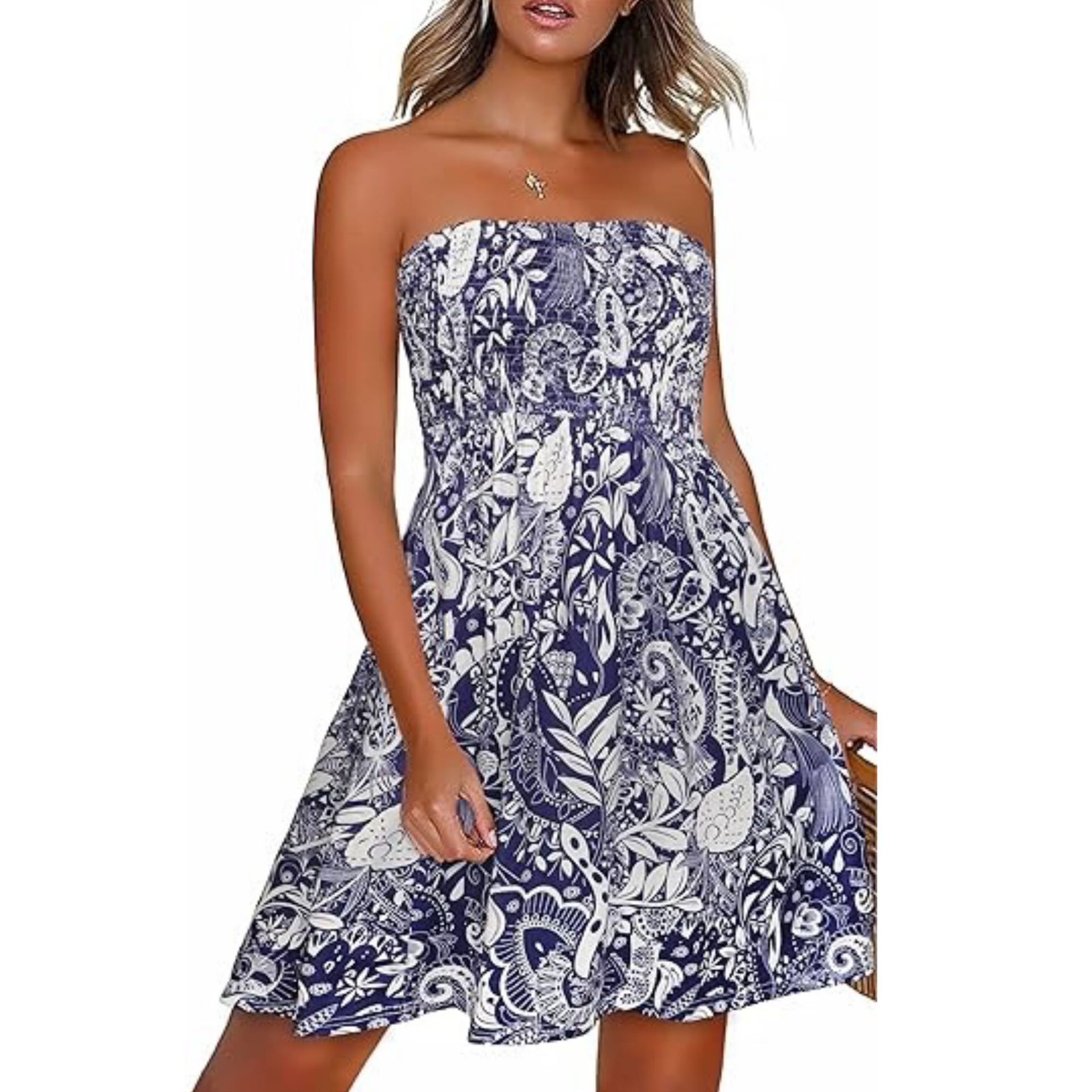 SunMuse™ Backless Floral Summer Dress