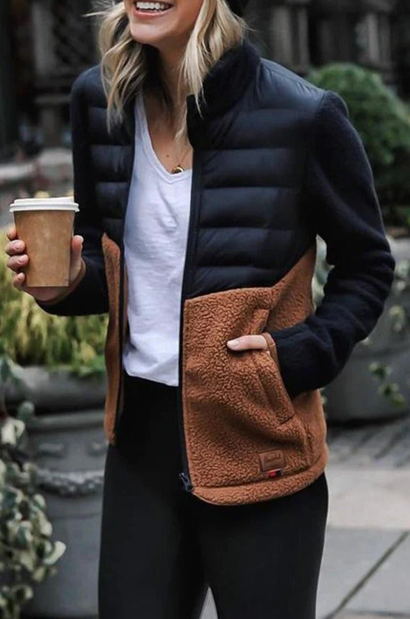 Elegant Women’s Stand Collar Coat – Structured Long Coat for Cold Weather & Everyday Wear