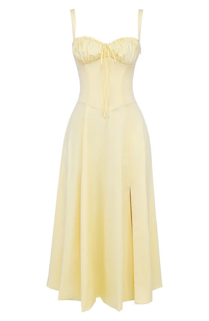 Oakley - Elegant French Style Belted Strap Dress