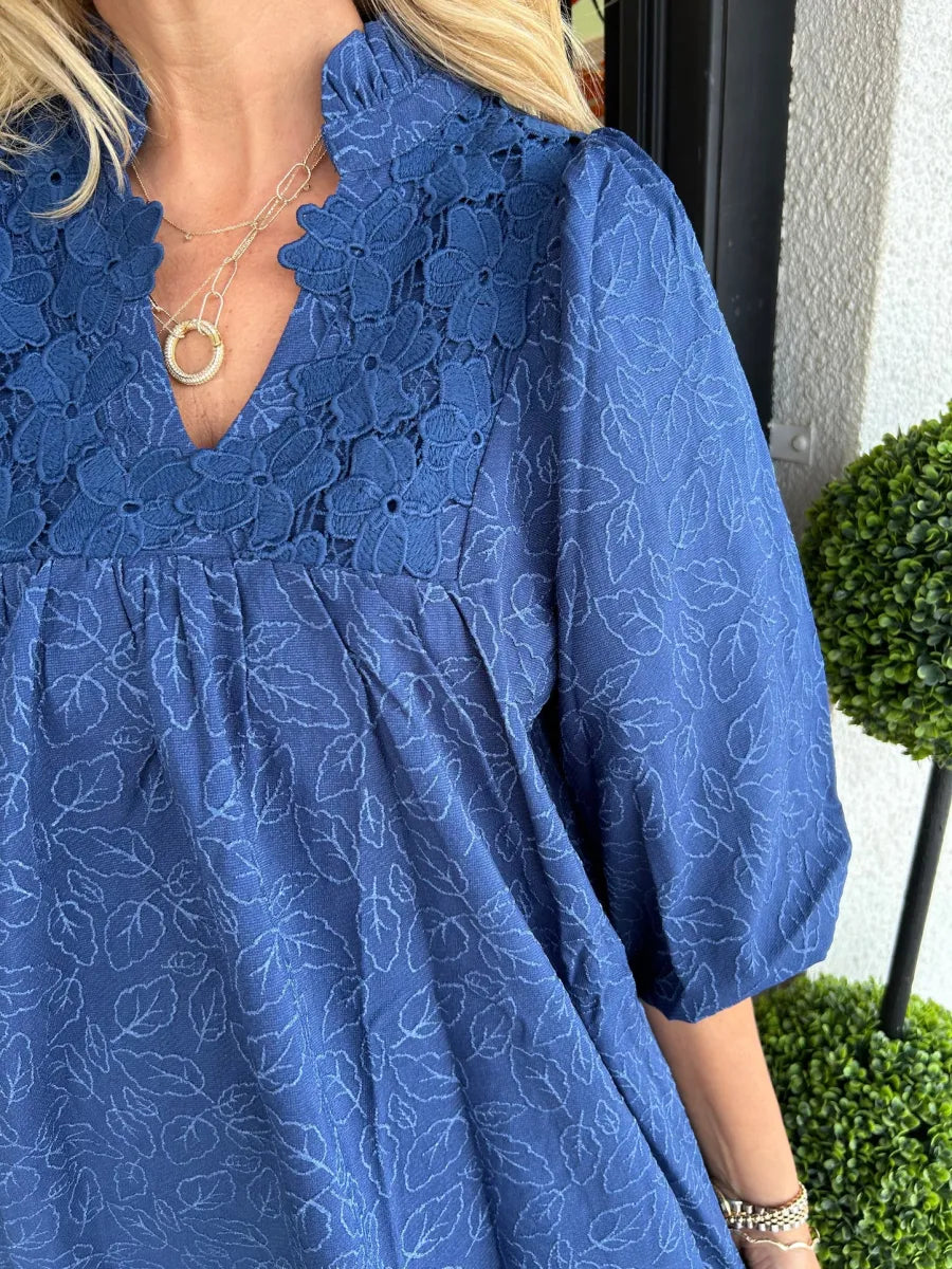 Izabella - Lace Jacquard Dress