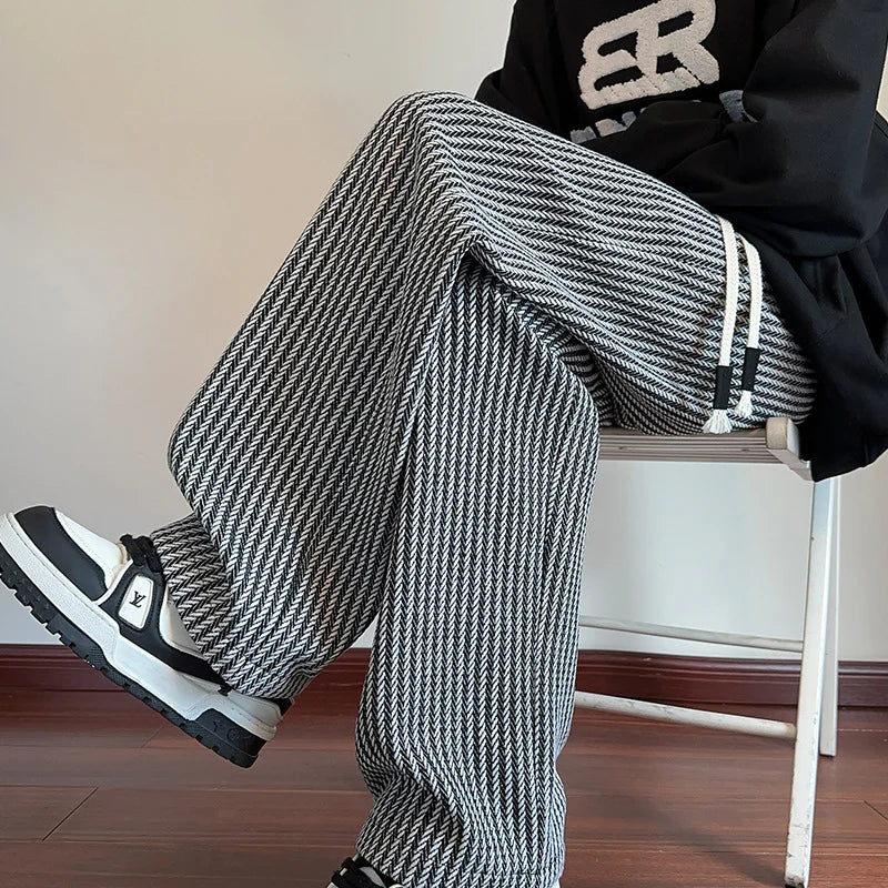 Herringbone Sweatpants – Soft Textured Lounge Trousers for Casual & Elevated Comfort