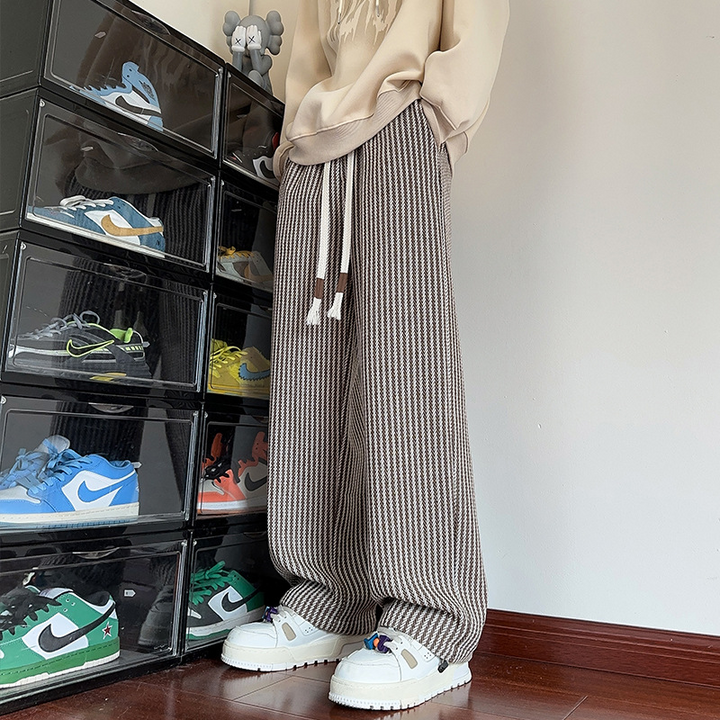VEDA – HERRINGBONE SWEATPANTS