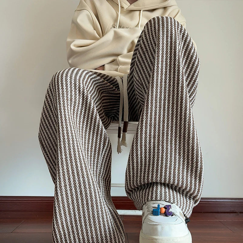Herringbone Sweatpants – Soft Textured Lounge Trousers for Casual & Elevated Comfort