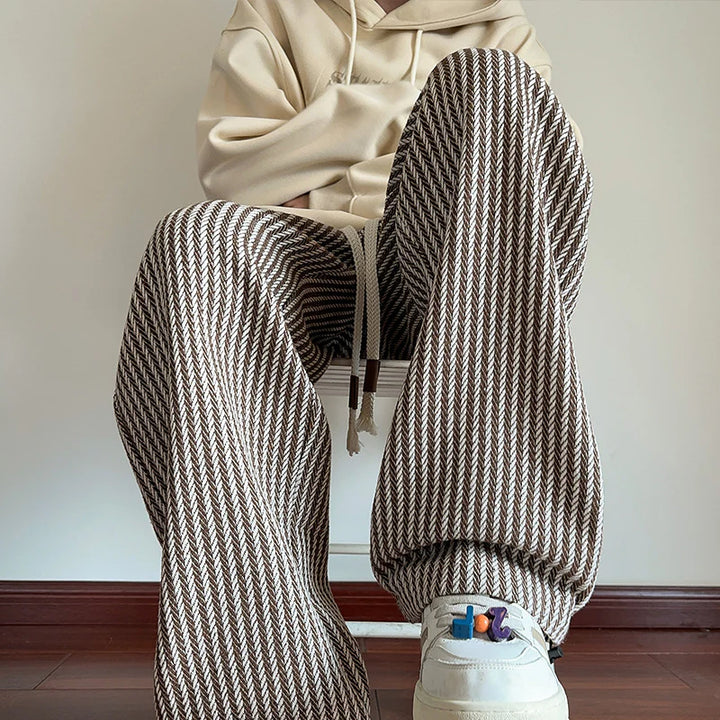 Herringbone Sweatpants – Soft Textured Lounge Trousers for Casual & Elevated Comfort