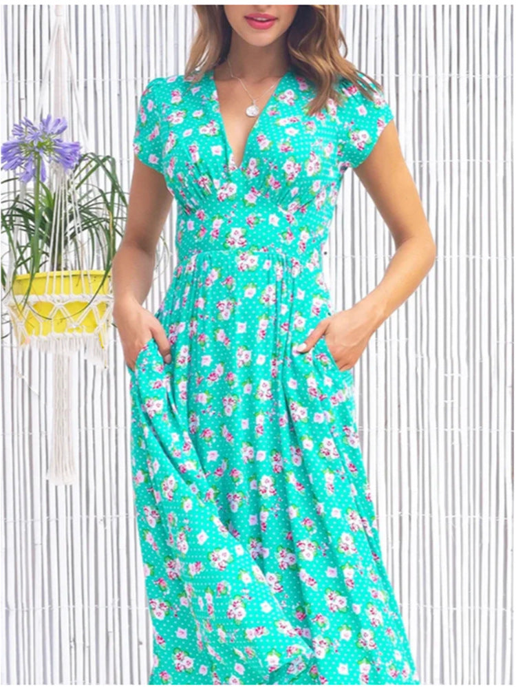 Ema – Button-Front Midi Dress