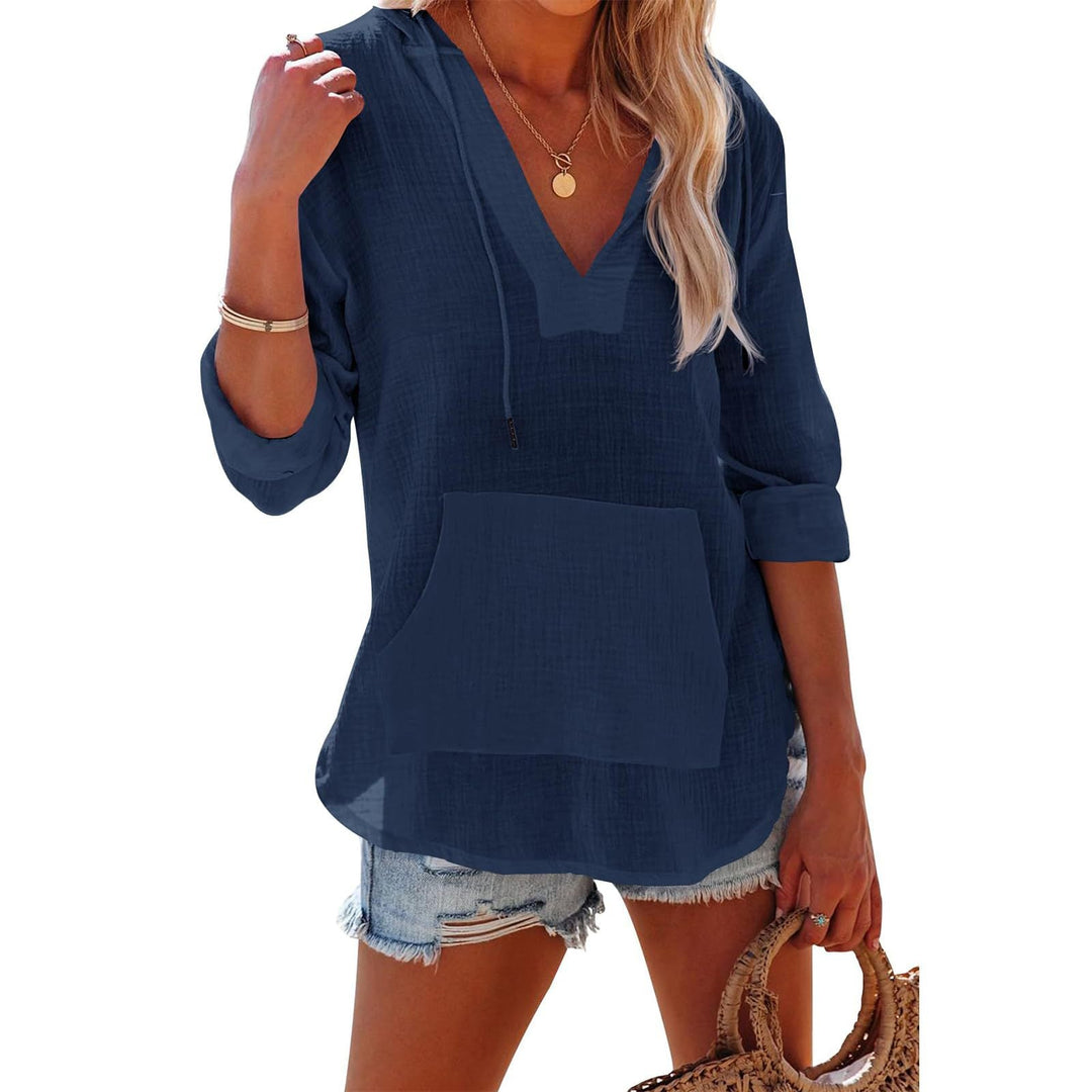 AVIELLE – ELEGANCE HOODED LONG SLEEVE SWEATSHIRT