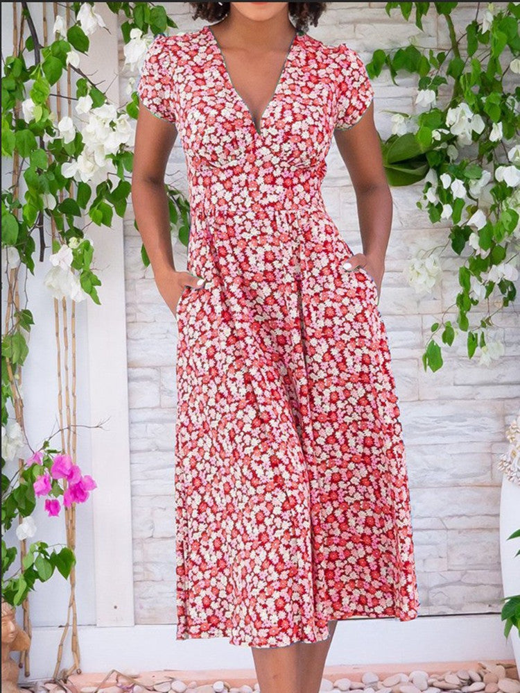 Ema – Button-Front Midi Dress