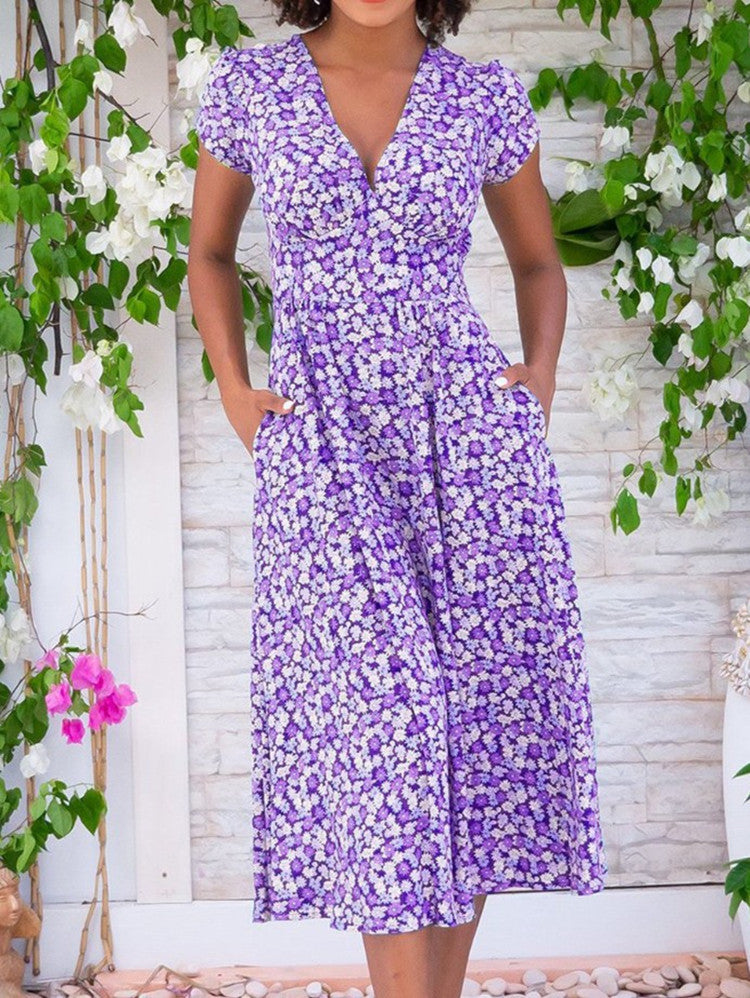 Ema – Button-Front Midi Dress