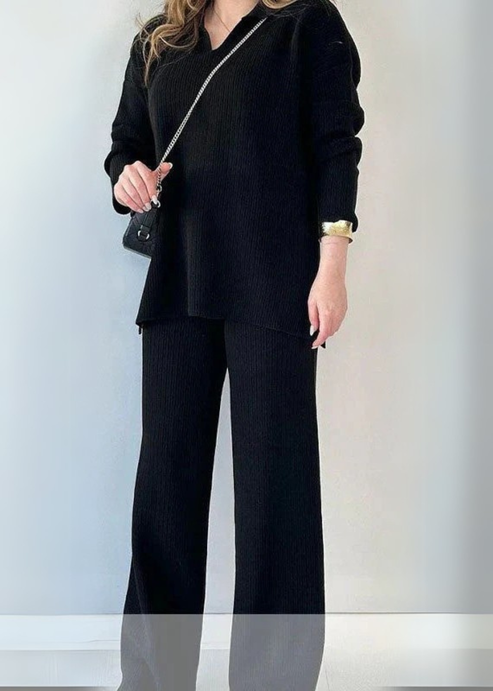 Addison - Confortevole Set da Donna a Maniche Righe, Comodo e Elegante