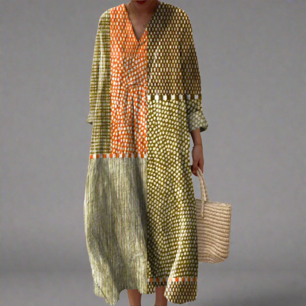 ISLA – ELEGANT GEOMETRIC DRESS