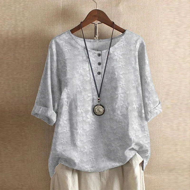 Retro Inspired Blouse – Lightweight Vintage Style Top for Casual & Elegant Everyday Wear