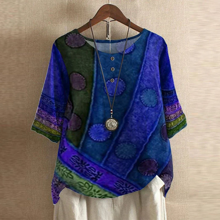 Women’s Retro-Inspired Blouse – Elegant Vintage Style Top for Casual & Smart Everyday Wear