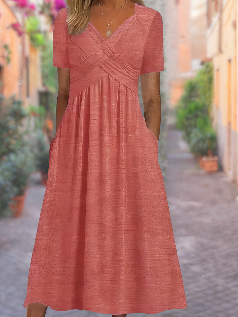 Ariela™ - Comfortable V-Neck Dress