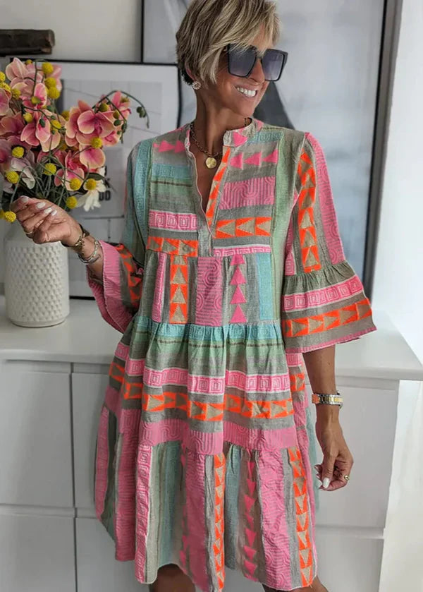 Ellie - Breathable Cotton Hemp Summer Dress