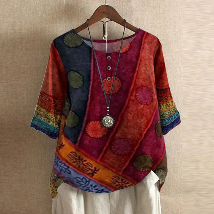 Retro Inspired Blouse – Lightweight Vintage Style Top for Casual & Elegant Everyday Wear