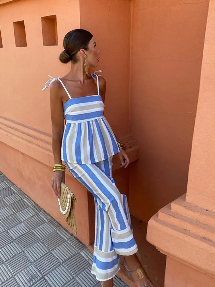 Lynor - Printed Summer Trousers Set