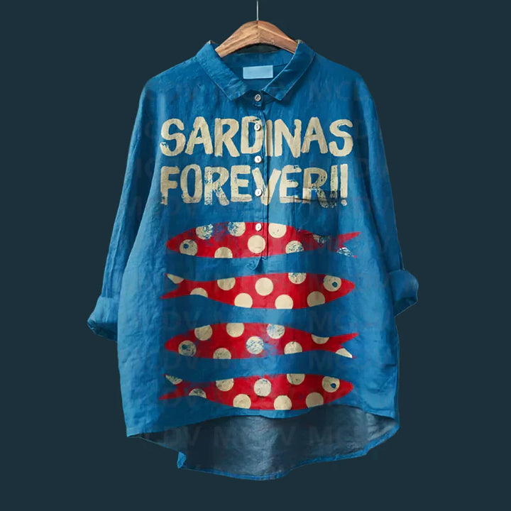 Casual Printed Button-Up Shirt – Modern Lightweight Shirt for Everyday Relaxed Style