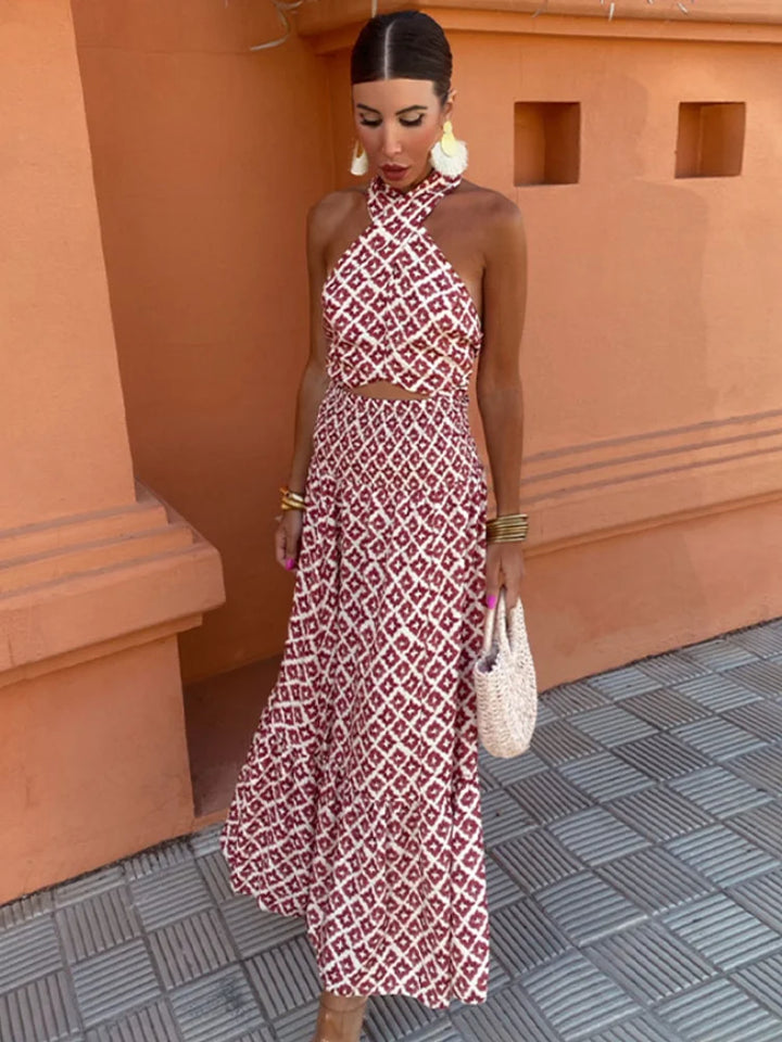 Lynor - Ruched Off-Shoulder Midi Dress