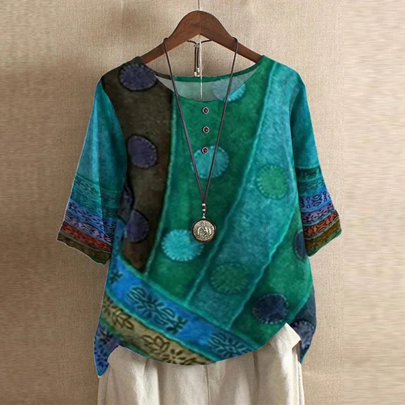 Women’s Retro-Inspired Blouse – Elegant Vintage Style Top for Casual & Smart Everyday Wear