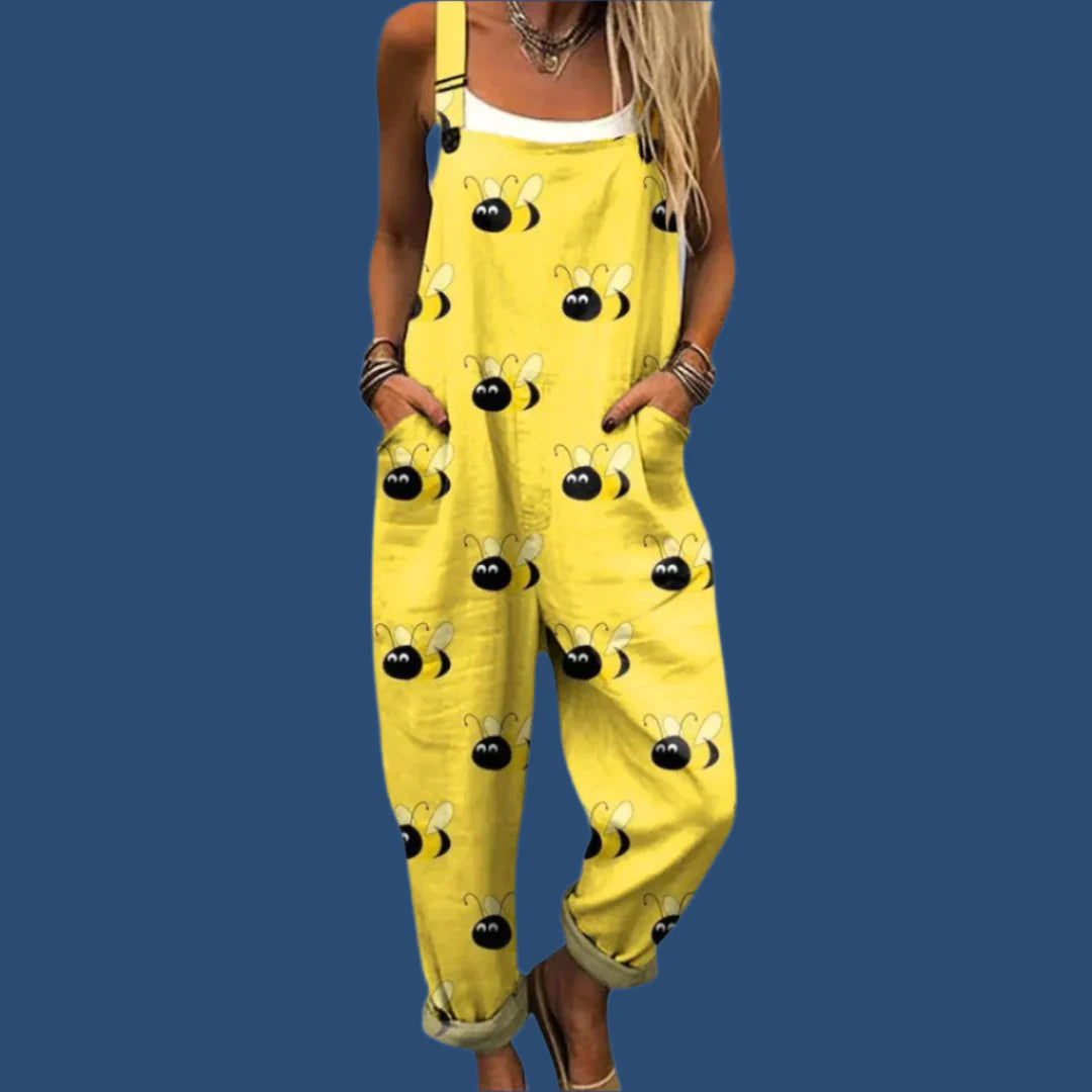 Fiona | Stylish Vintage Wide Leg Jumpsuit