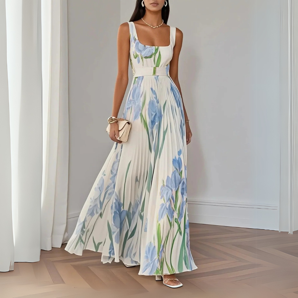 Esabella™ Elegant Floral Maxi Dress