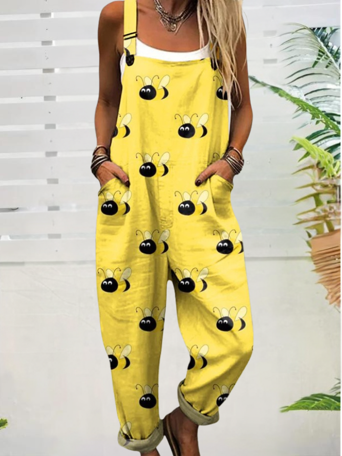 Women's Wide Leg Jumpsuit - Effortless Comfort & Stylish Floral Print