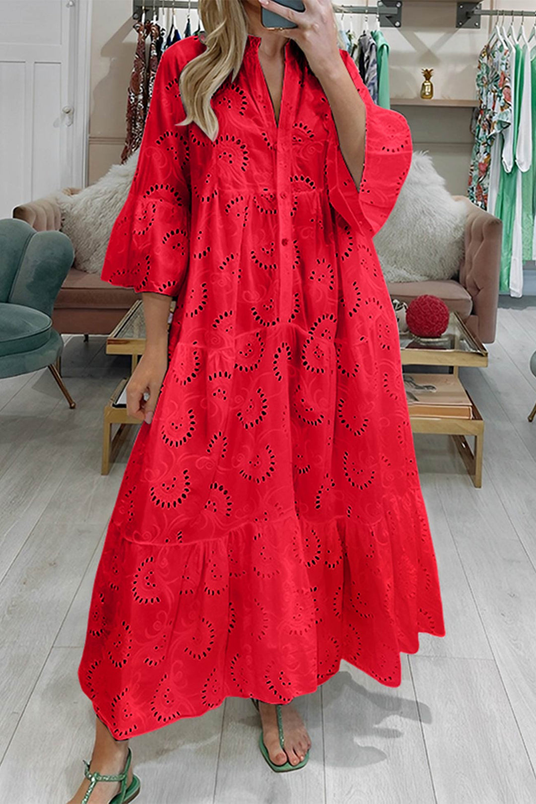 AZELITH – LACE MAXI DRESS