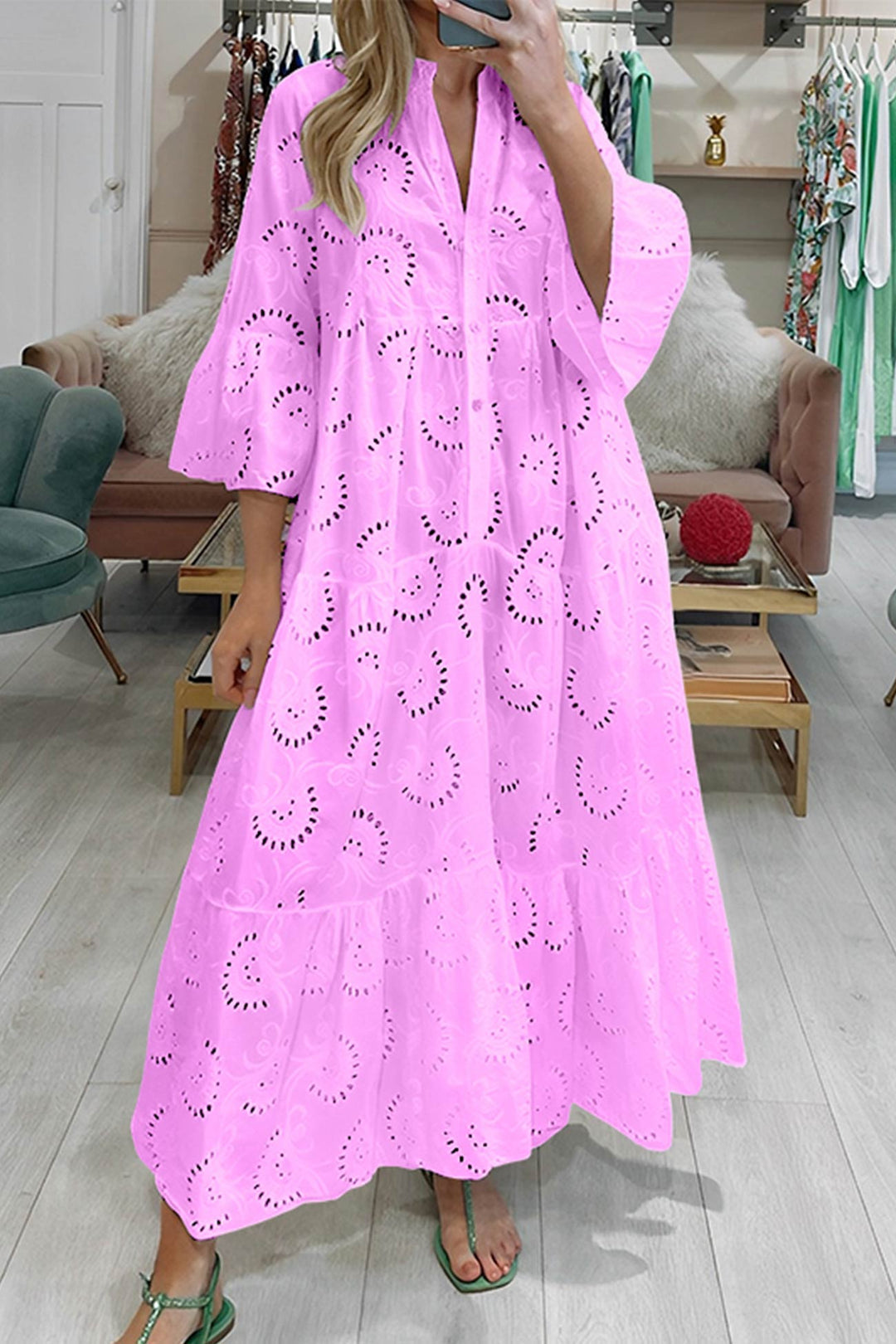 AZELITH – LACE MAXI DRESS