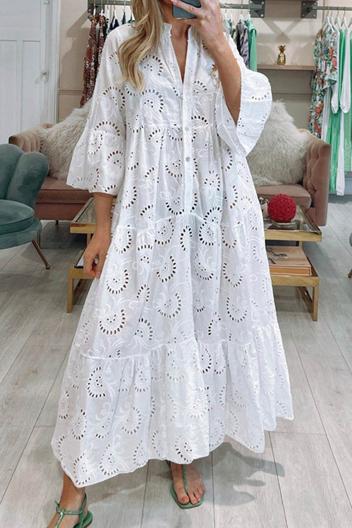 AZELITH – LACE MAXI DRESS