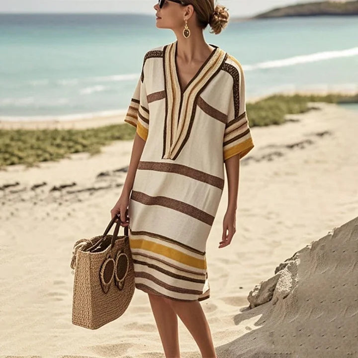 ENRICA – FLOWING STRIPED DRESS