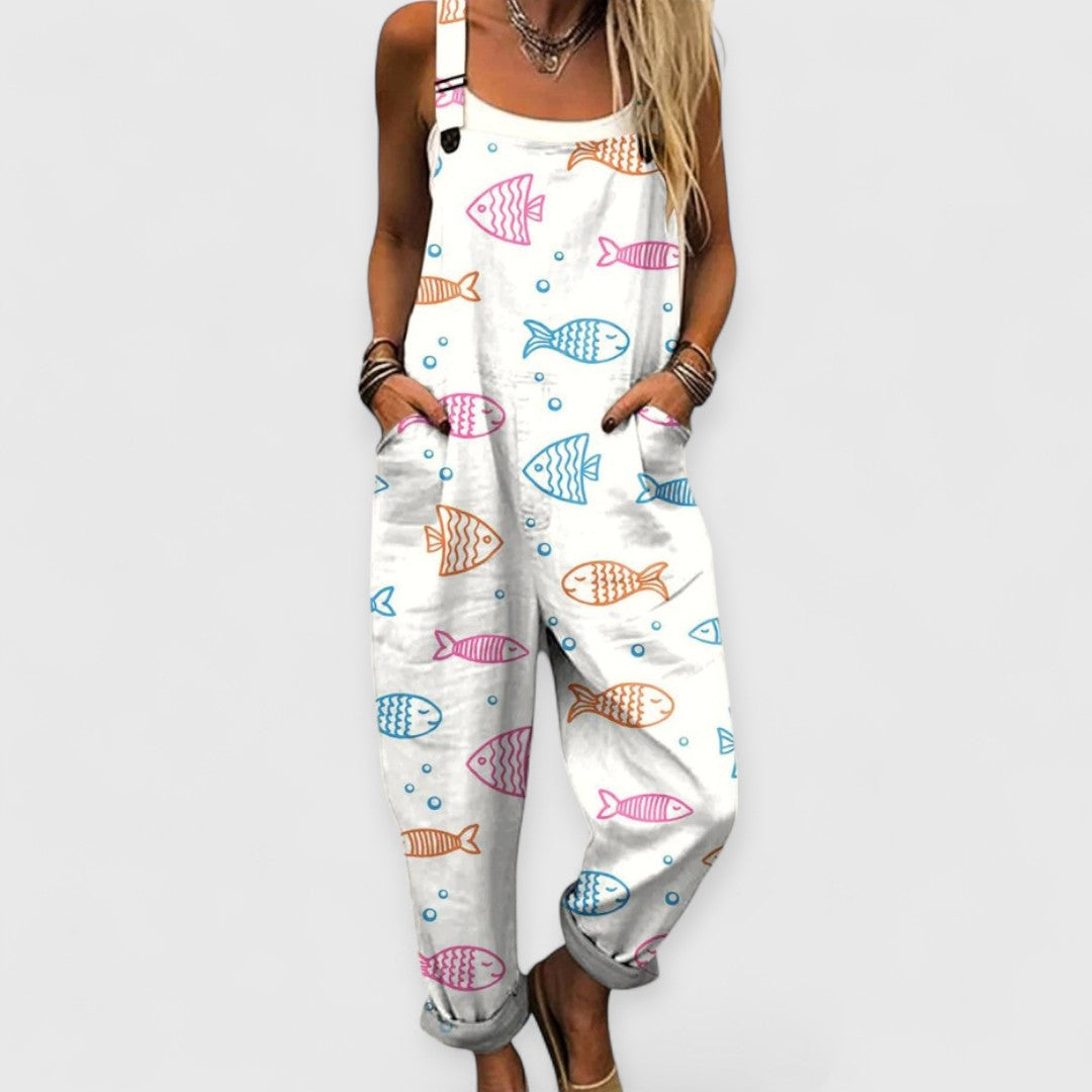 Ella | Stylish Vintage Wide Leg Jumpsuit