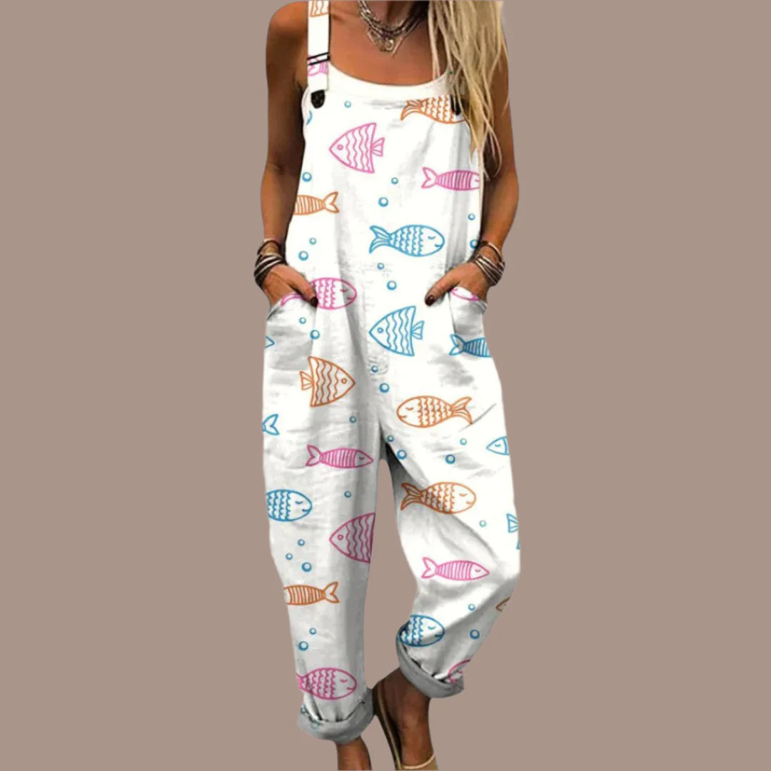 Ella | Stylish Vintage Wide Leg Jumpsuit