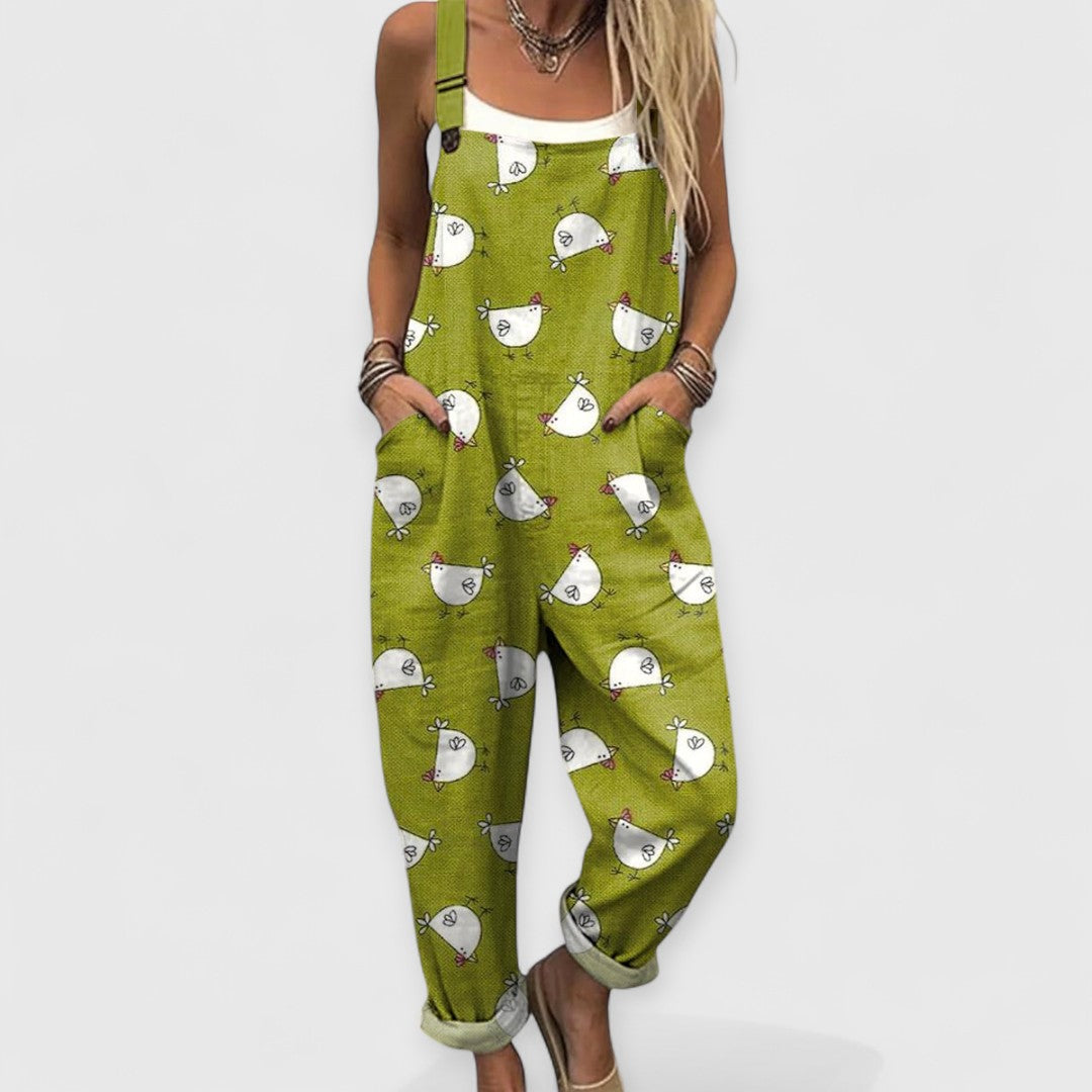 Althea | Vintage Wide-Leg Jumpsuit