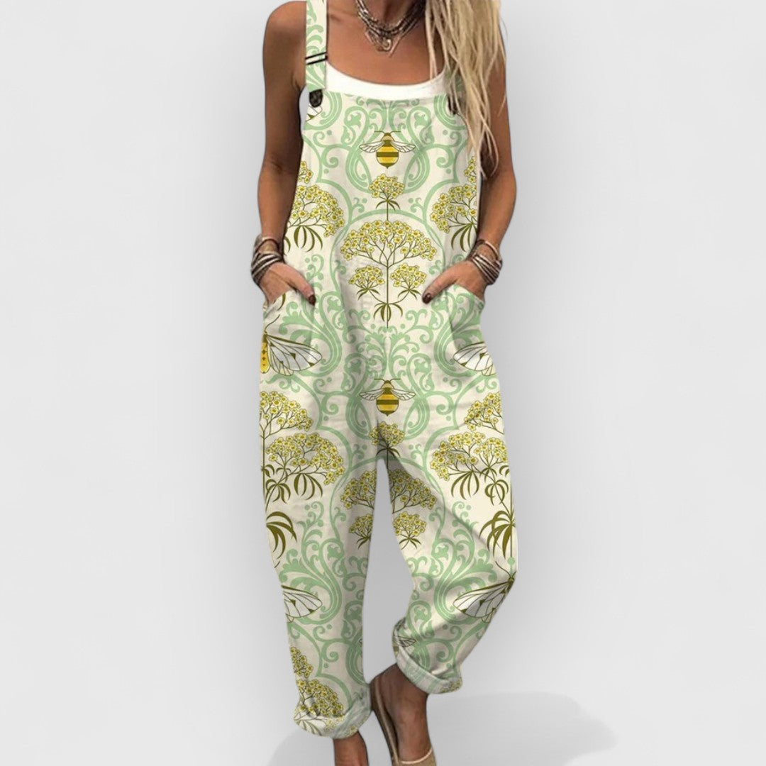 Briony | Comfortable Vintage Wide Leg Jumpsuit
