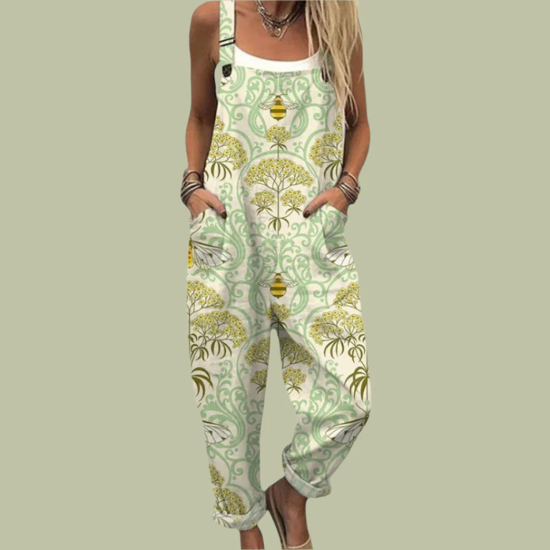 Briony | Comfortable Vintage Wide Leg Jumpsuit