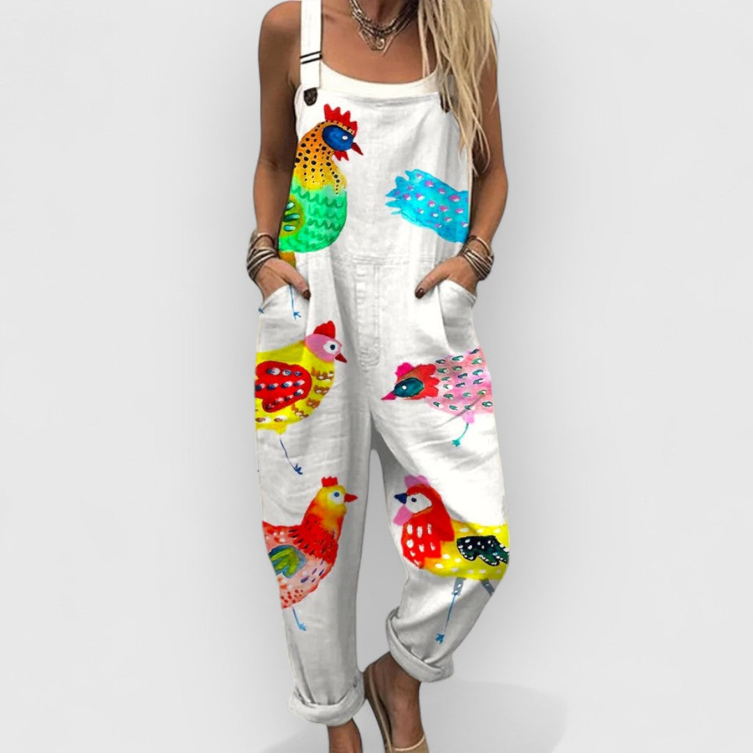 Amabela | Vintage Wide Leg Jumpsuit
