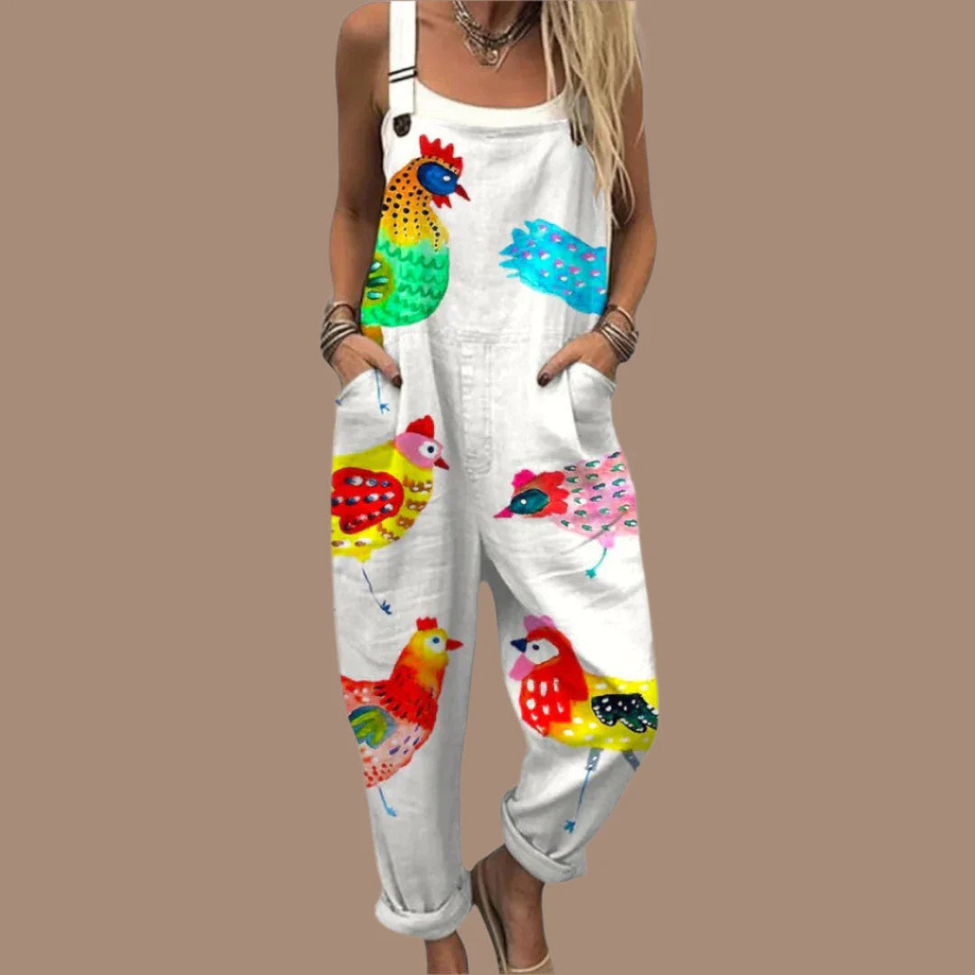 Amabela | Vintage Wide Leg Jumpsuit
