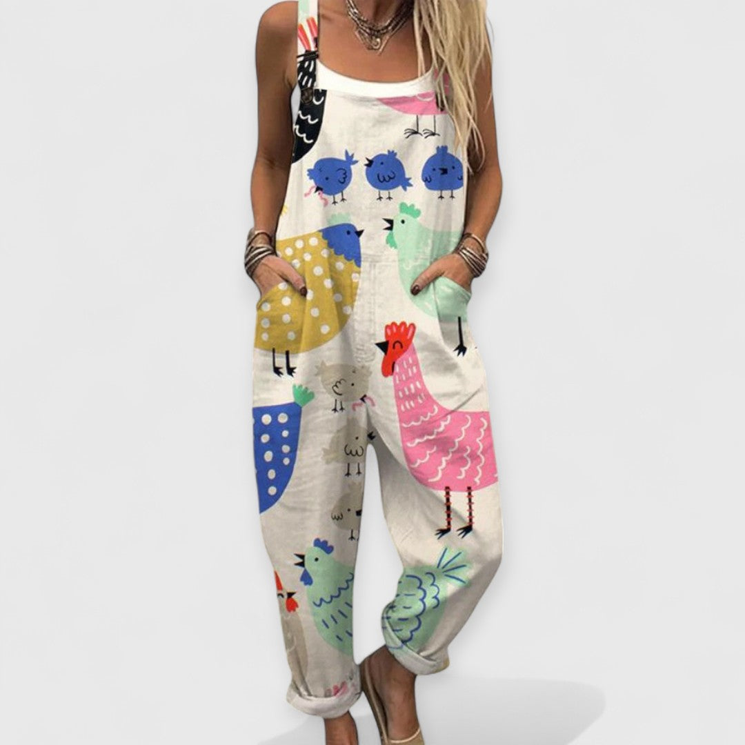 Freya | Vintage Wide Leg Jumpsuit