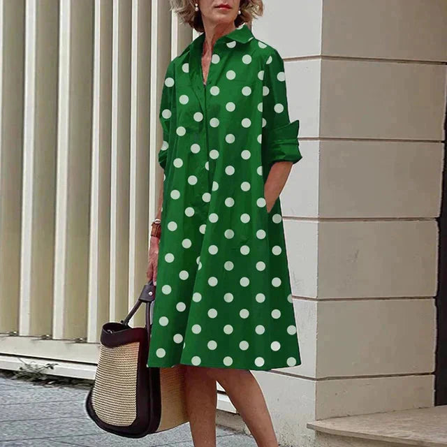 Button-Up Midi Shirt Dress – Lightweight Everyday Dress for Casual & Smart Effortless Styling