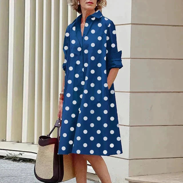 Button-Up Midi Shirt Dress – Lightweight Everyday Dress for Casual & Smart Effortless Styling