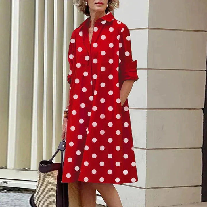Button-Up Midi Shirt Dress – Lightweight Everyday Dress for Casual & Smart Effortless Styling