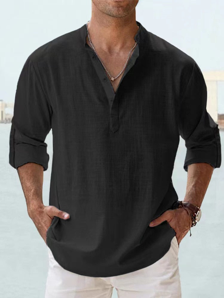 Nuvell | Breathable Linen Shirt