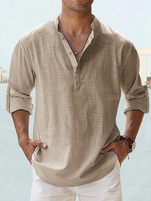 Nuvell | Breathable Linen Shirt