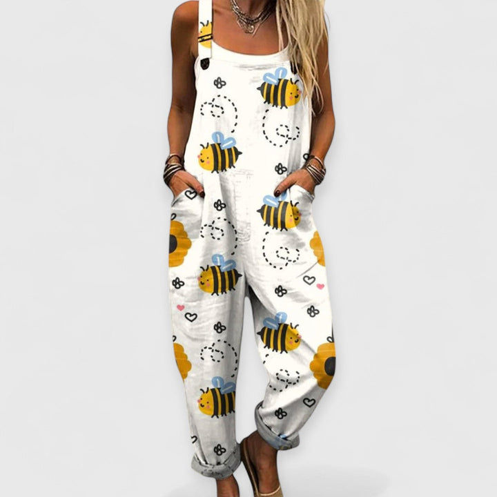 Aria | Breathable Vintage Jumpsuit