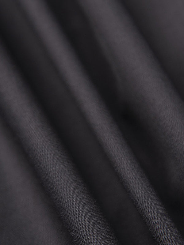 A-Line Elasticated Waist Asymmetric Drawstring Pleated Solid Color Skirts Bottoms