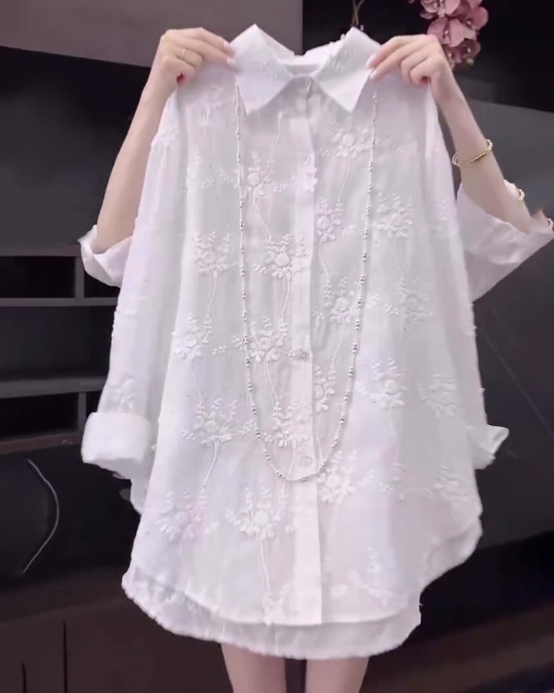 THERYSSAE – SHIRT WITH DROPPED SHOULDERS
