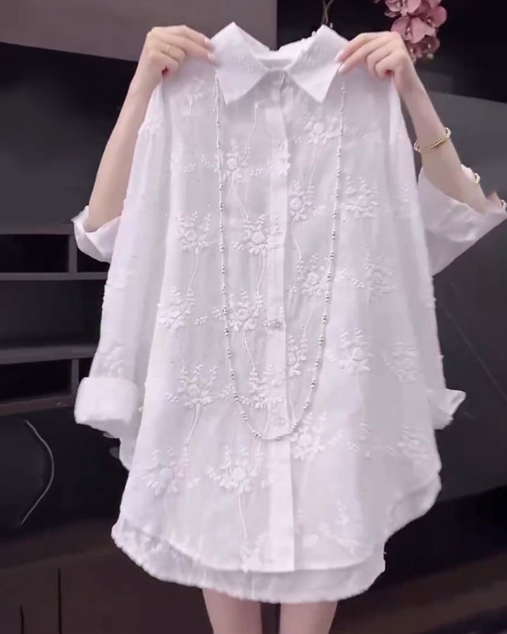 THERYSSAE – SHIRT WITH DROPPED SHOULDERS