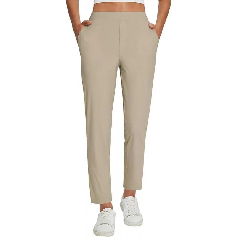 Lightweight Stretch Ankle Trousers – Slim Fit Comfortable Pants for Work & Everyday Styling