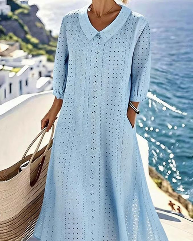 HAZEL – COASTAL GRACE MIDI DRESS