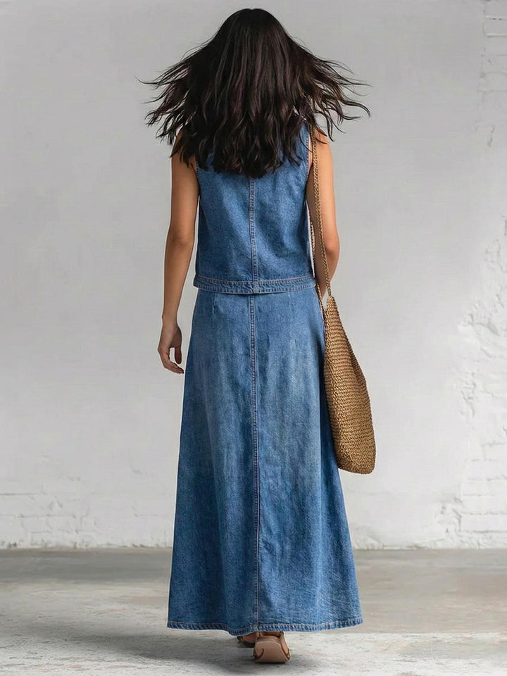 Loose Pockets Solid Color Skirts Bottoms